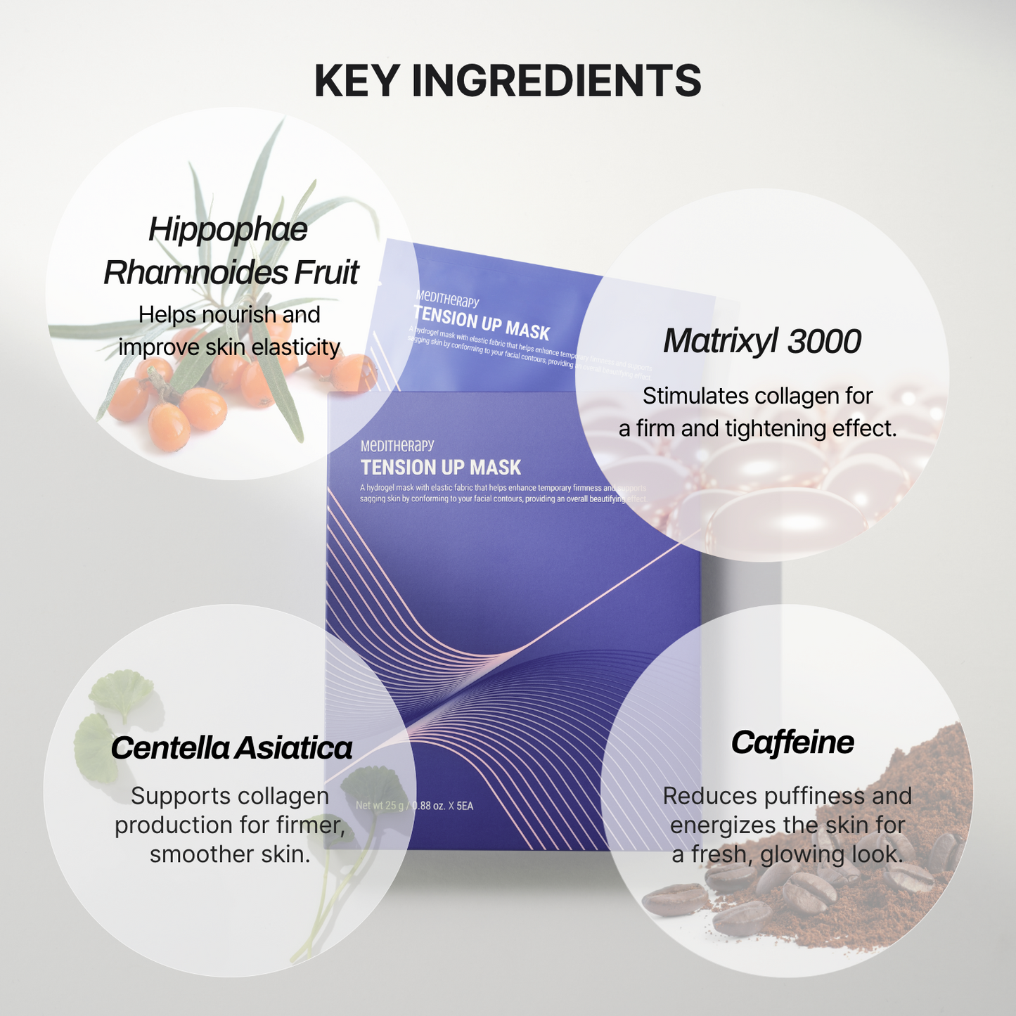 Tension Up Collagen Mask – V Line Facelift & Hydrating Facial Mask for Baby-Soft Skin