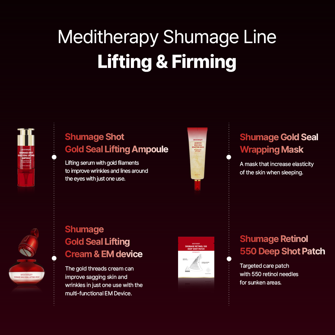 Shumage Gold Seal Cream + Device + Gold Seal Ampoule + Wrapping Mask