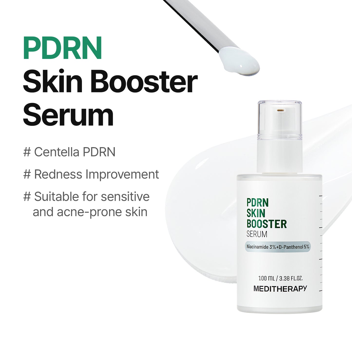 [BF Deal | 19.99] PDRN Cica Booster Serum – Centella PDRN & D-Panthenol – Redness Relief & Sensitive Skin Repair