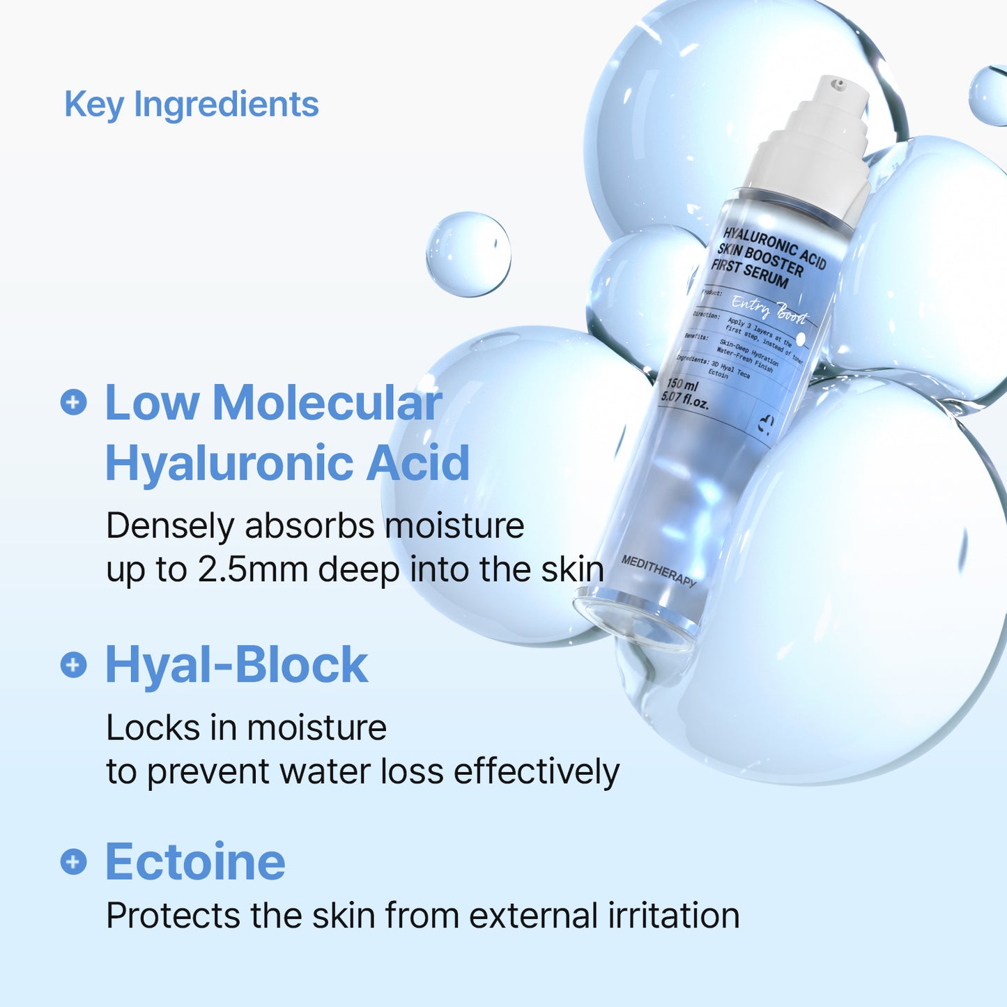 [NEW | $17.99] Hyaluronic Acid Skin Booster First Serum – 3 Pumps, Non-Sticky Glow Up