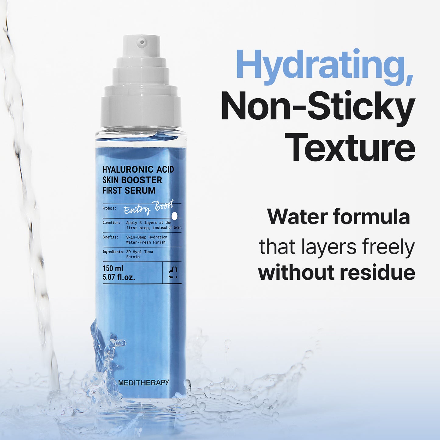 [NEW | $17.99] Hyaluronic Acid Skin Booster First Serum – 3 Pumps, Non-Sticky Glow Up